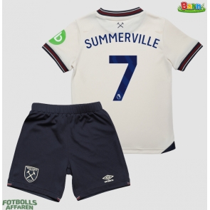 West Ham United Crysencio Summerville #7 Bortaställ Barn 2025-26 Kortärmad (+ Korta byxor)